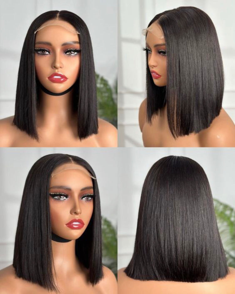 ✨ 5x5 Vietnam Bone Straight Bob Wig – SDD Lace