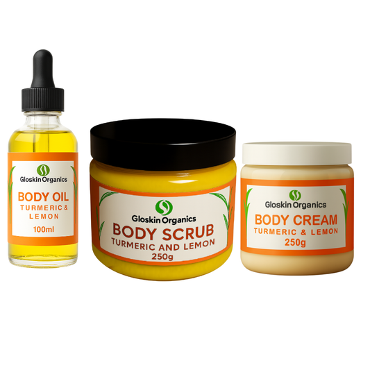 Glow Trio – Turmeric & Lemon Body Care Set