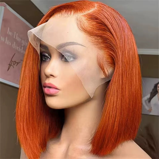 Vietnamese Straight Bob Wig – 10" Glueless, Pre-Plucked, Pre-Bleached Knots, 6x4 Lace