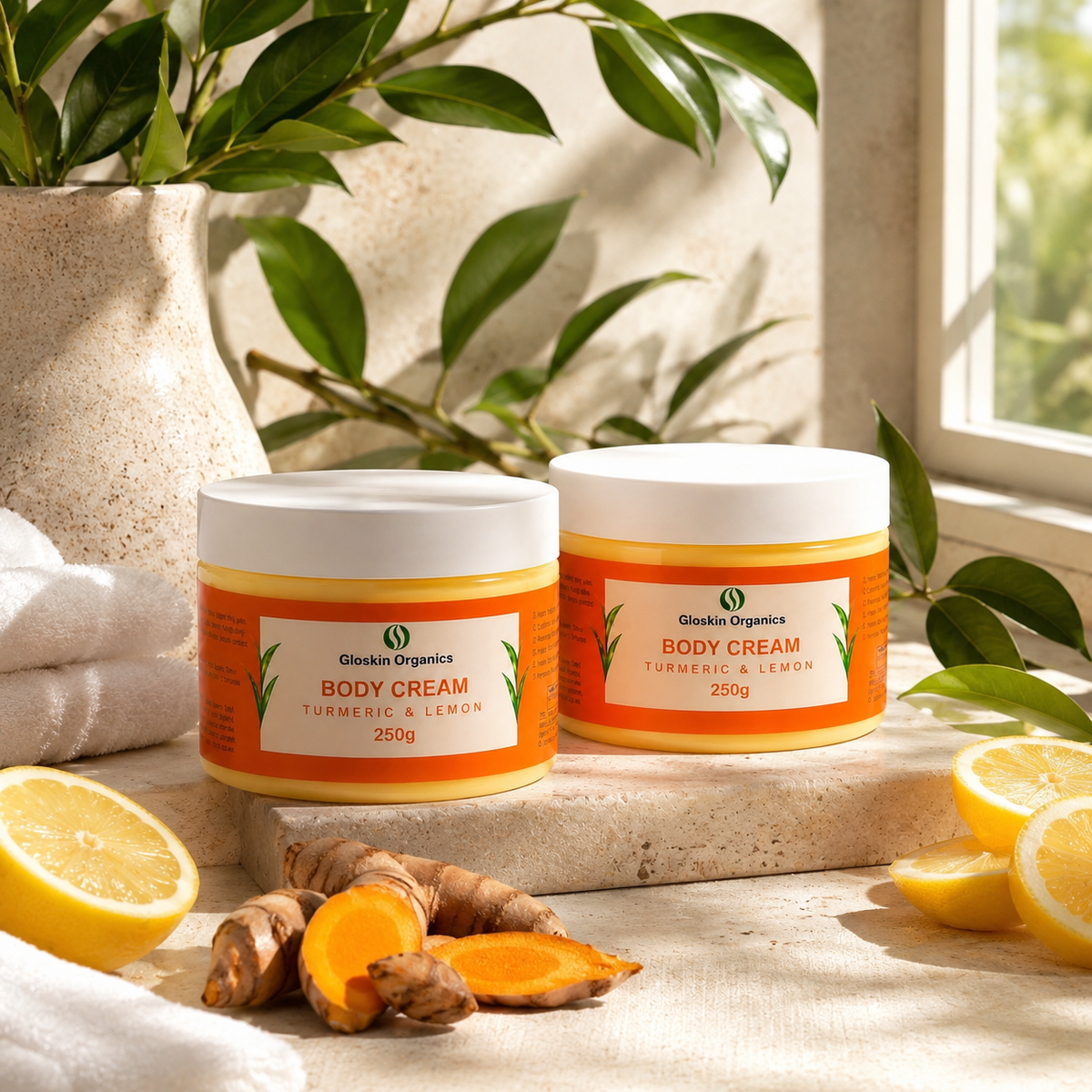 Turmeric & Lemon Body Cream – 2 x 250g