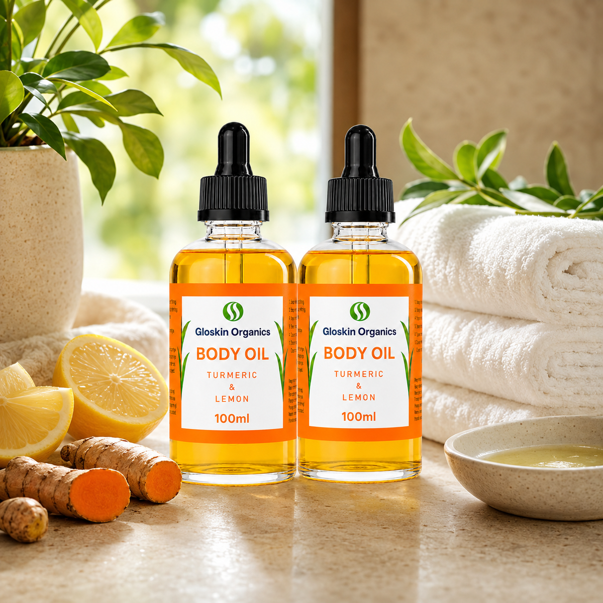 Turmeric & Lemon Body Oil – 2 x 100ml