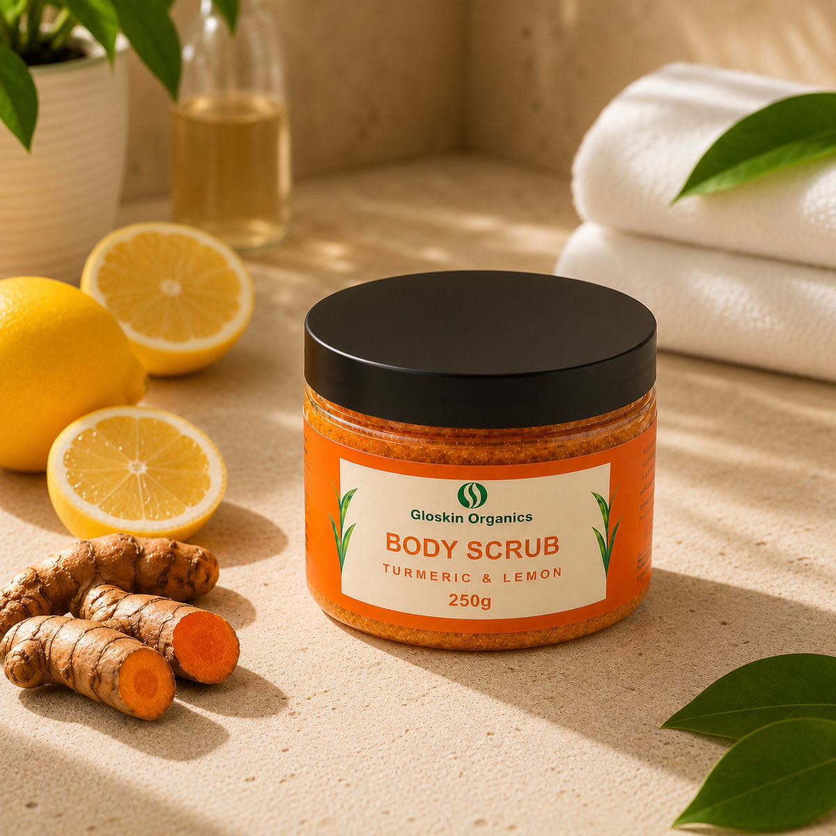 Turmeric & Lemon Body Scrub – 250g