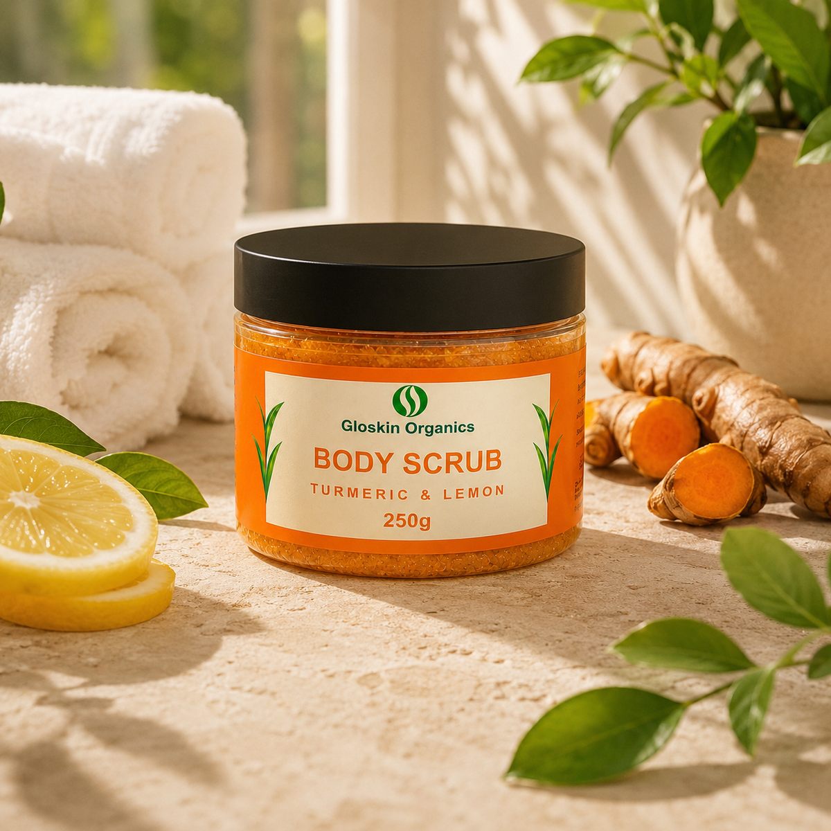 Turmeric & Lemon Body Scrub – 250g