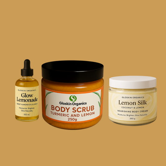 Radiance Glow Lemonade Combo – Exfoliate, Nourish & Glow